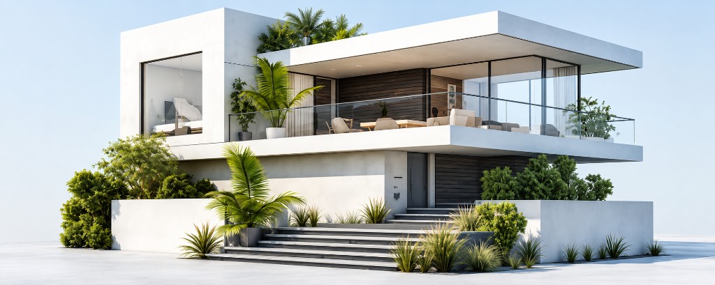 Modern residence representing planned, on-quality project delivery
